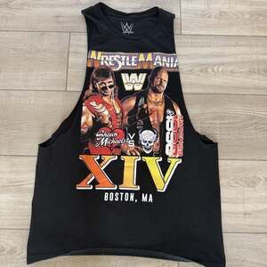 WWE WrestleMania XIV Cut Off Tank Top M Shawn